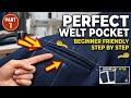 How To Sew a Perfect Welt Pocket for Beginners | Part 1