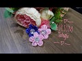 DIY/KUMAŞTAN KOLAY ÇİÇEK YAPIMI / KANZACHI FLOWERS PETALS (1)