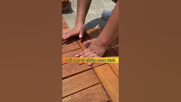 Thi công vỉ gỗ nhựa lát sàn ngoài trời giá rẻ | Vỉ gỗ nhựa composite chống ẩm mốc mối mọt #shorts
