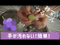 【秒でつるん!】ぶどうの皮を簡単に剥く方法