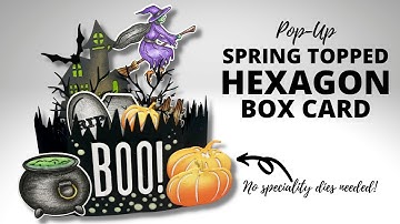 Hexagon Pop Up kaart zonder stansen!