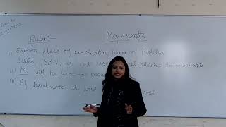 M-103 : Unit - 01 Cataloguing of Manuscript by Ms. Saloni Priya