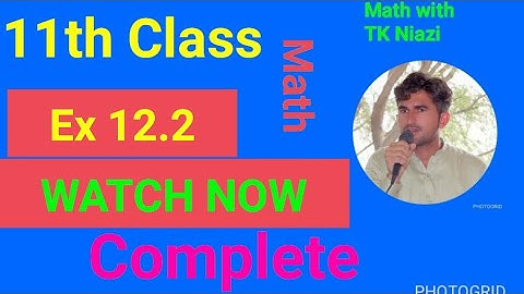 EX 12.2 FSC- MATH ICS- MATHCHAPTER12- 11TH CLASS Application of trigonometry#nawazuddinsiddiqui