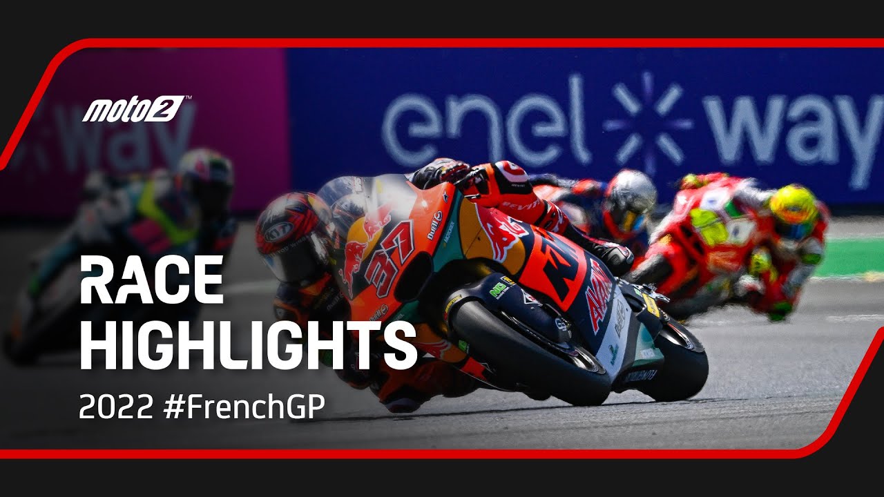 motor Slang zwemmen Moto2™ Race Highlights | 2022 #FrenchGP - YouTube