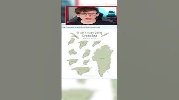 GREENLAND in DIFFERENT Map PROJECTIONS! #shorts