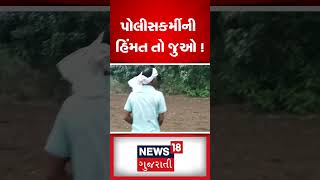 પોલીસકર્મીની હિંમત તો જુઓ | Gujarat Police | Brave | Gujarati News | News18 Gujarati #shorts screenshot 5