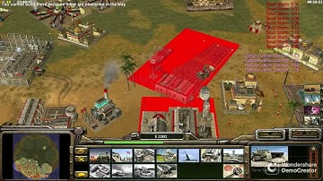 C&C GENERALS ZERO HOUR GLA TOXIN VS 5 HARD ARMY RANK MAP