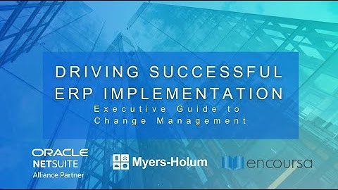 Driving Successful ERP Implementation: Executive Guide to Change Management