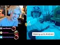 xQc reacts to Android vs iPhone alarms TikTok meme