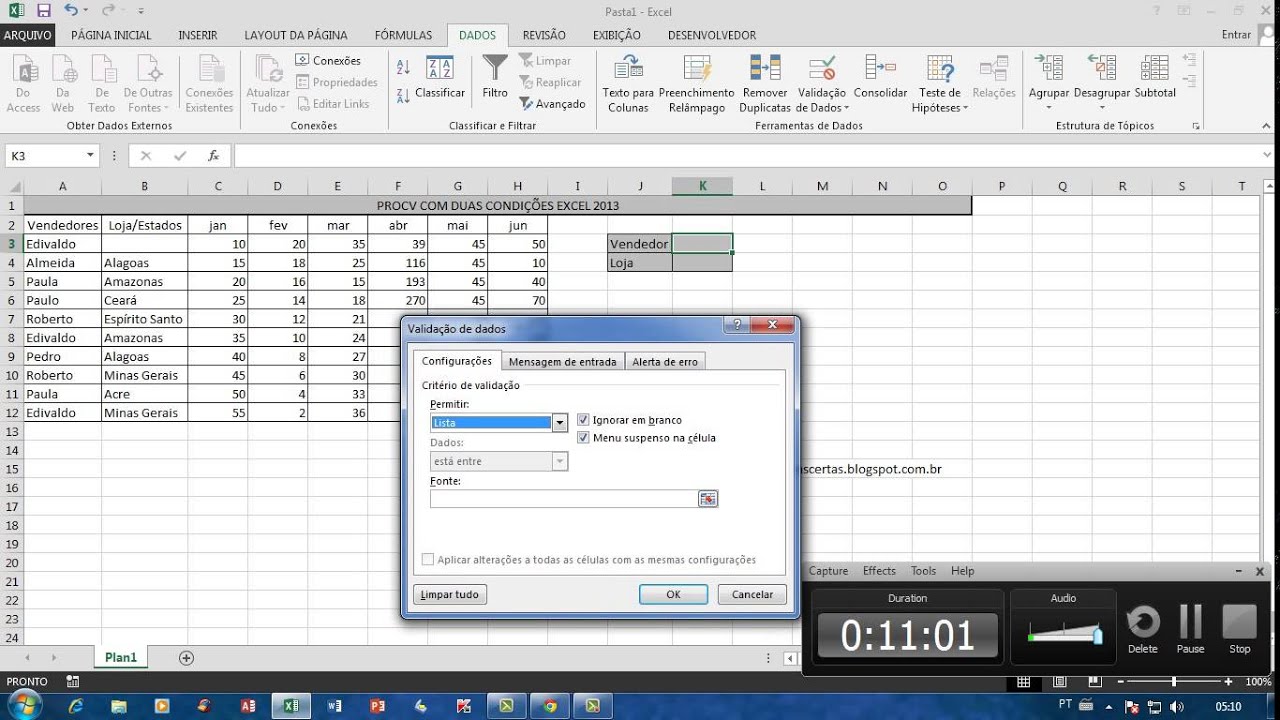COMO USAR PROCV NO EXCEL ENTRE DUAS PLANILHAS visual data 3