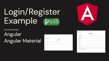 Login and Register Example | v0.1.0 | Angular & Angular Material