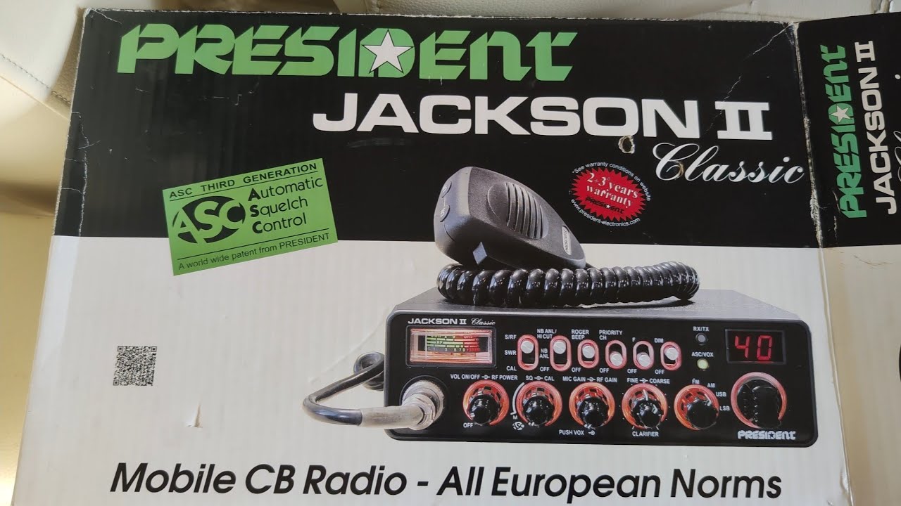 President Jackson 2 am FM SSB multi norm CB radio - YouTube