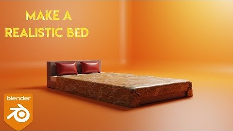 How To Make a Realistic Bed in Blender : Blender Tutorial( beginners )