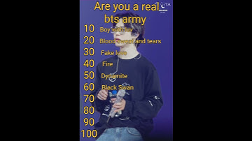 Are you a real bts army? Let