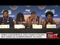 Press Conference: Fike starts strong but falls behind Huss in the second half of the 5A championship