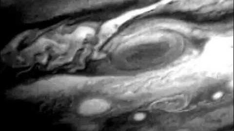 Voyager 1 video showing motion of clouds on Jupiter
