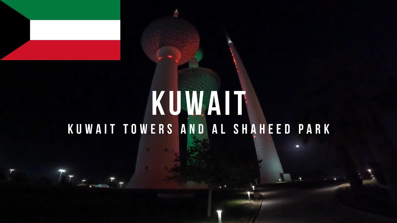🇰🇼 Kuwait Ep. 2 (Kuwait City): ALIEN Triplet Towers in Kuwait?! COLORFUL Central Park at Night!!