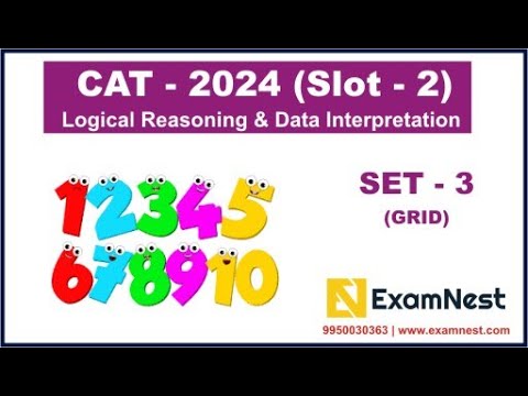 CAT 2024 | LRDI Solutions | Slot 2 | Set - 3 | Grid | Logical Reasoning ...