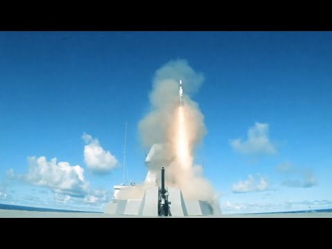 Singapore Navy - Aster 30 Supersonic Missile Live Firing [1080p]