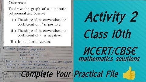 Maths Lab Activity 2 Class 10// Maths Practical// Class 10 Maths Activity Solution// CBSE board