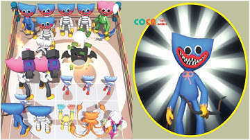 Merge Blue Monster vs Monster: Funny Game All Levels (iOS,Android) Part 5 - Unlock Vampire Haggy