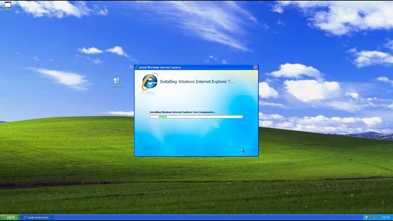 Edcom How To Install Internet Explorer 7 On Windows Xp Professional Service Pack 2 Youtube