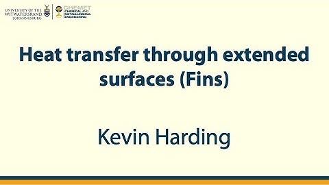Heat transfer through extended surfaces [Lecture]