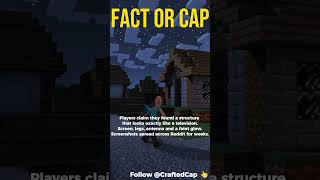 Fact or Cap: You Can Find a Working TV in Minecraft? 📺 #shorts #minecraft #minecraftfacts #factorcap