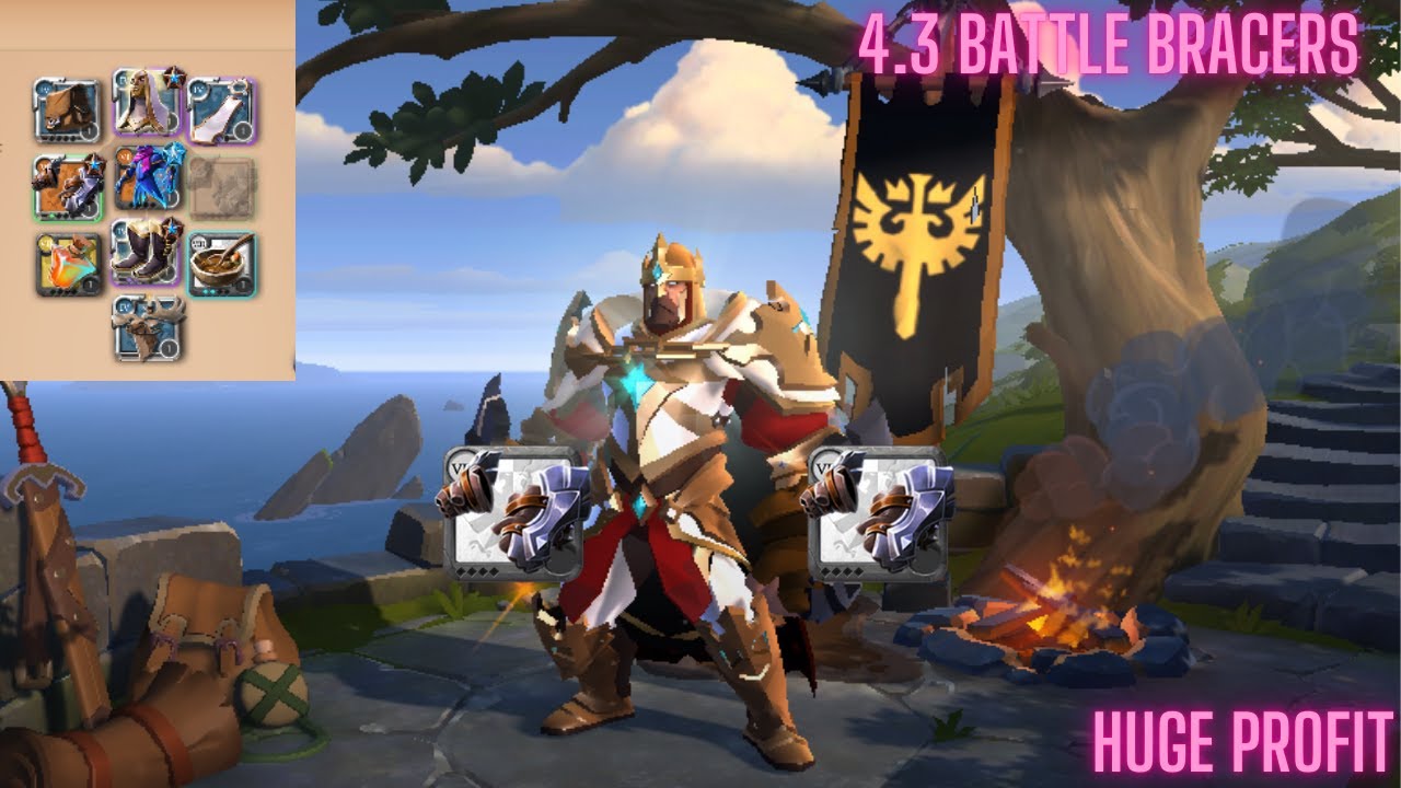 ONE SHOT BATTLE BRACERS EASY MONEY | Albion Online