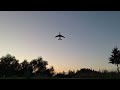 Mini RC Boeing 747 sunset flight