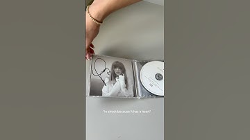unboxing my SIGNED TTPD CD!! 🤍🤍 #swifties #taylorswift #theerastour #ttpd #grwm