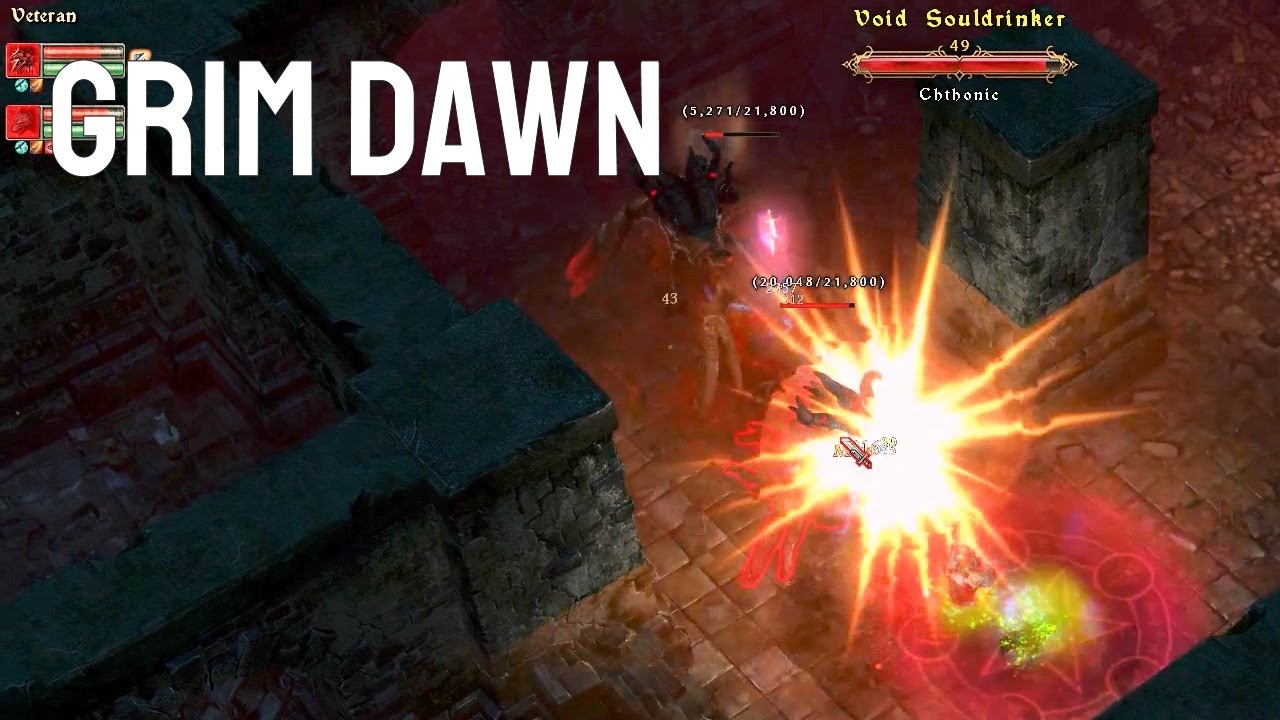 Grim Dawn Seal of the Loghorrean Bloodlord Thalonis boss fight