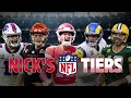 Nick Wright reveals his NFL Tiers heading into the offseason | NFL | FIRST THINGS FIRST