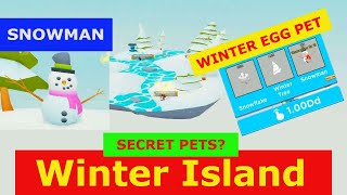 *SECRET PETS?* Auto Super Rebirth! WINTER ISLAND! TAPPING SIMULATOR ROBLOX