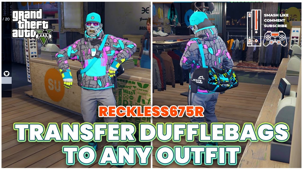 Transfer Duffle Bags to Any Outfit PED Tutorial GTA 5 Modded Outfits