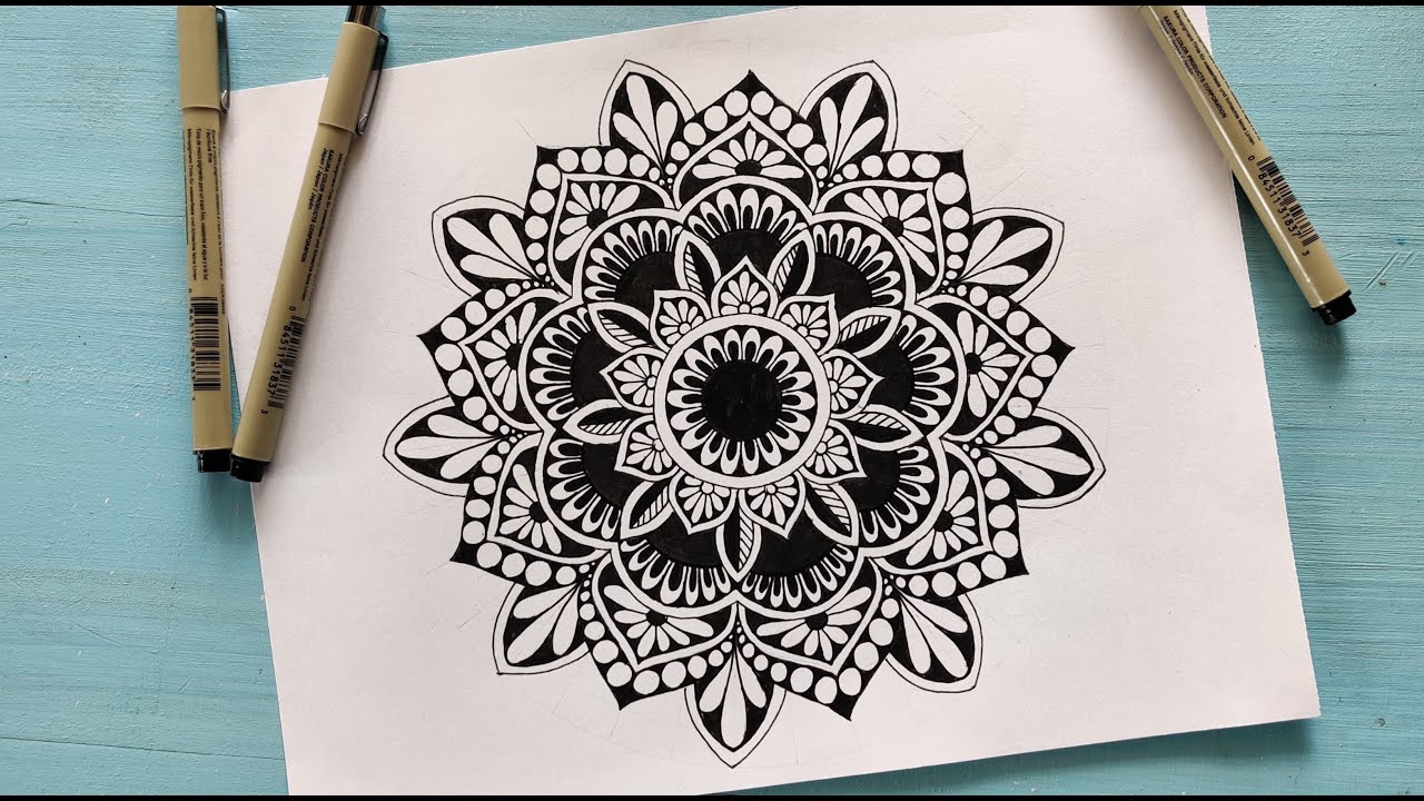 How To Draw A Mandala Step By Step Mandala Art For Beginners How