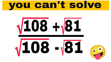 math Olympiad question | square root | cube root