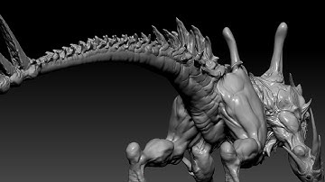 Sculpting a Dragon - Part 5 - Arms, Feet and Tail