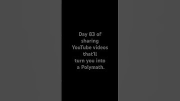 Day 83 of sharing YouTube videos that’ll turn you into a Polymath. #music #remix #songlyrics #love