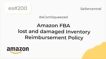 Amazon FBA Lost and Damaged Inventory Reimbursement Policy | Seller central- es200