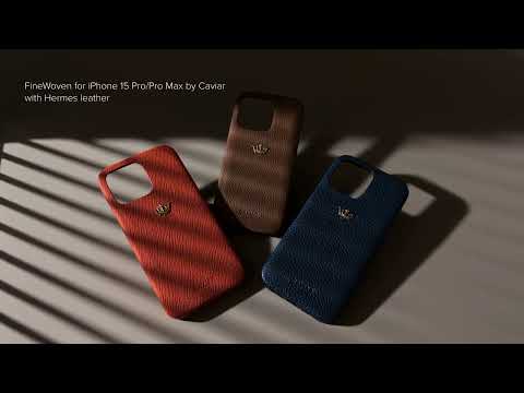 Caviar upgraded FineWoven cases for iPhone 15 using genuine Hermes leather