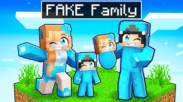 OMZ Having A FAKED FAMILY in Minecraft! - Parody Story(Roxy and Lily,Crystal)