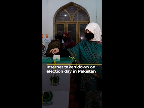 Internet taken down on election day in Pakistan | AJ #shorts