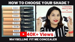 Maybelline Fit Me Concealer (25 Medium & 30 Honey) Review + Demo || Its makeover tym