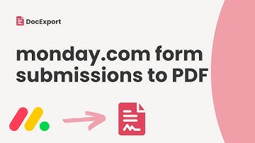 Convert monday.com form submissions into branded PDFs | DocExport PDF Generator