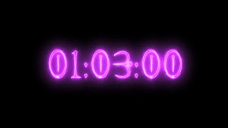 Purple Vampire Neon Timer 63 Minutes (Stopwatch)