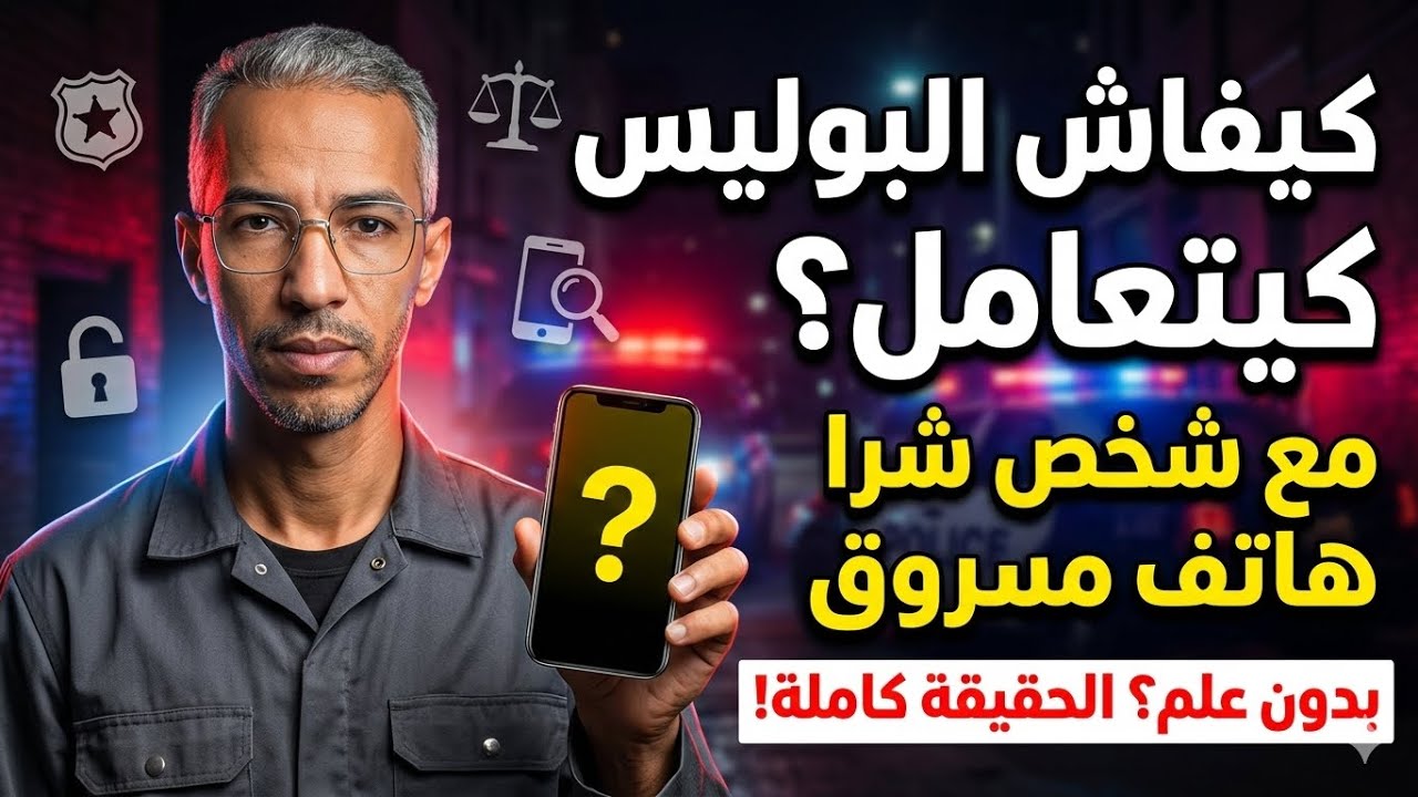 كيفاش البوليس كيتعامل مع الشخص لي شرا هاتف مسروق بدون علم؟ الحقيقة كاملة!