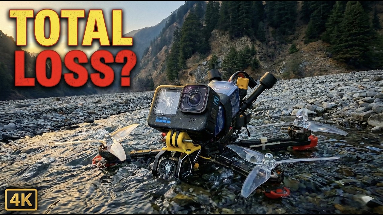 Mountain Surfing GONE WRONG - Deep Water Crash | DJI O4 Pro | 4K 60