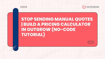 Stop Sending Manual Quotes | Build a Pricing Calculator in Outgrow (No-Code Tutorial)