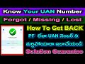 Know Your UAN Number | Forgot UAN Number How to Get Back New Process 2026